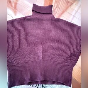 Cider Burgundy Turtleneck Sweater